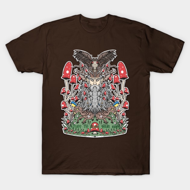 Leshy (stuff to blow your mind podcast) T-Shirt by John Coen Artistry